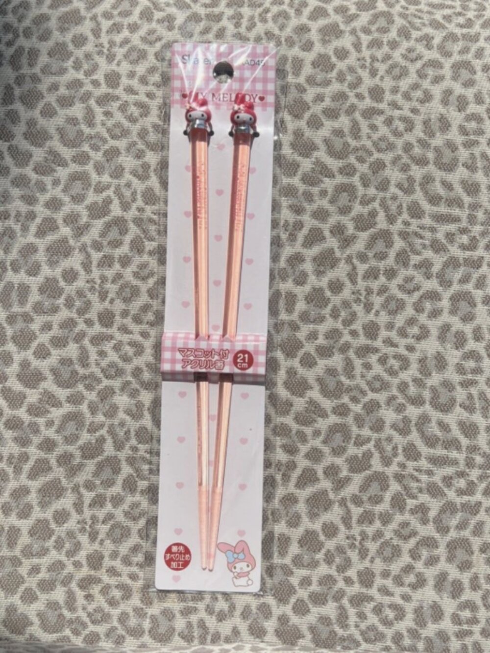 Skater Acrylic Chopsticks 21cm with Mascot Sanrio My Melody AAD45